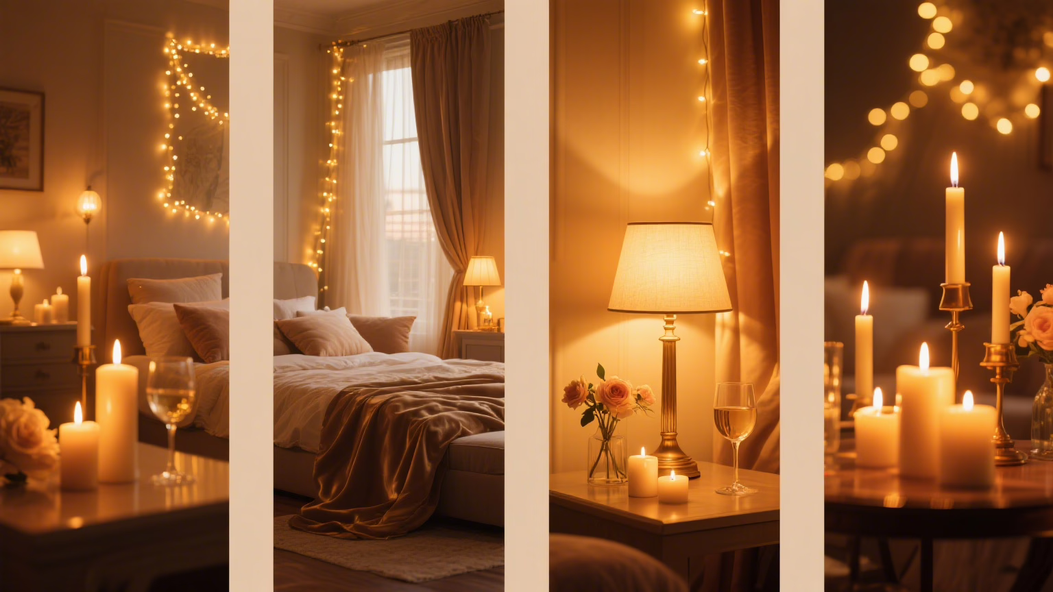 romantic lighting visual sensory bedroom