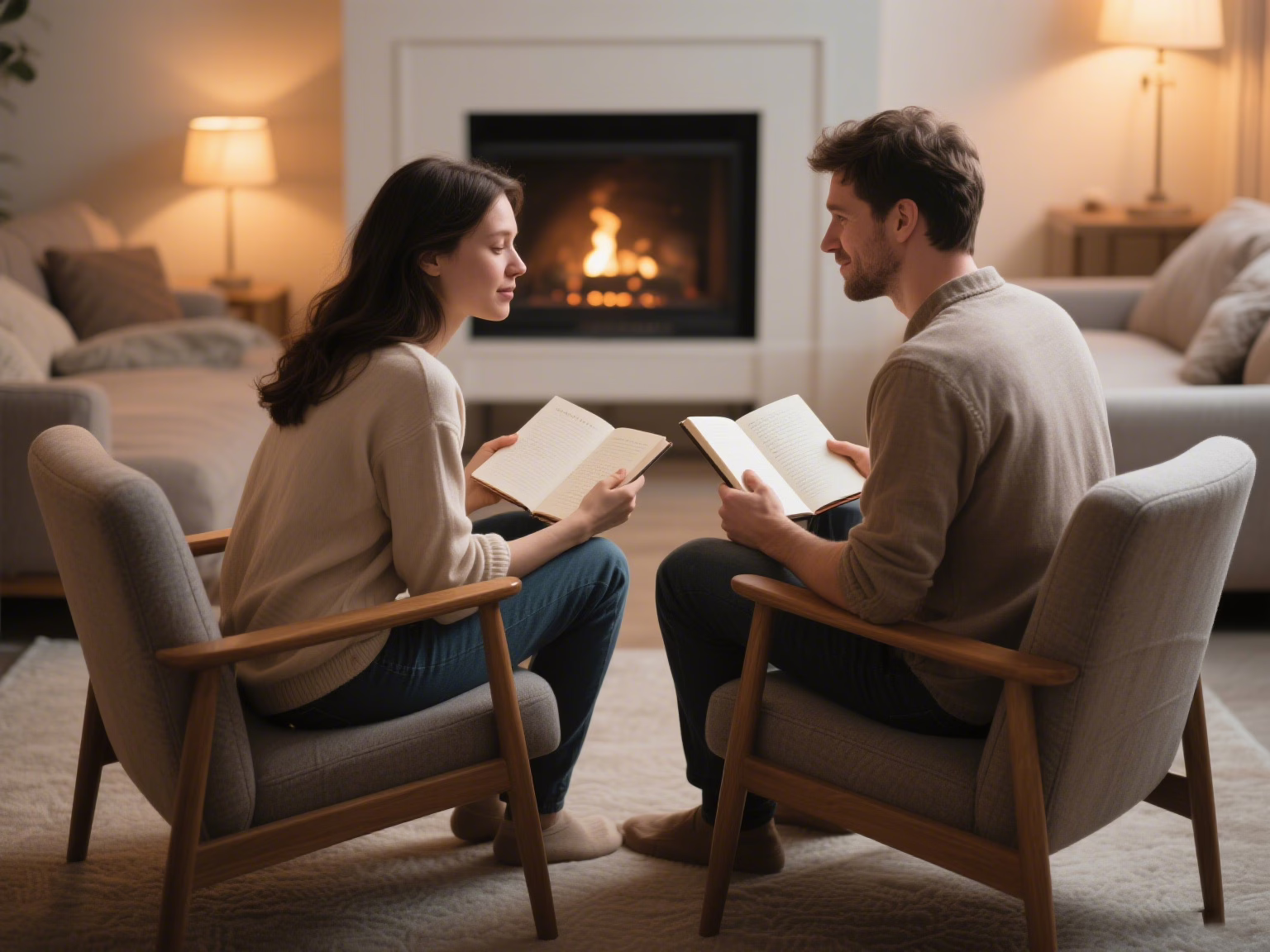Couple sharing emotional journal entries to build empathy and understanding