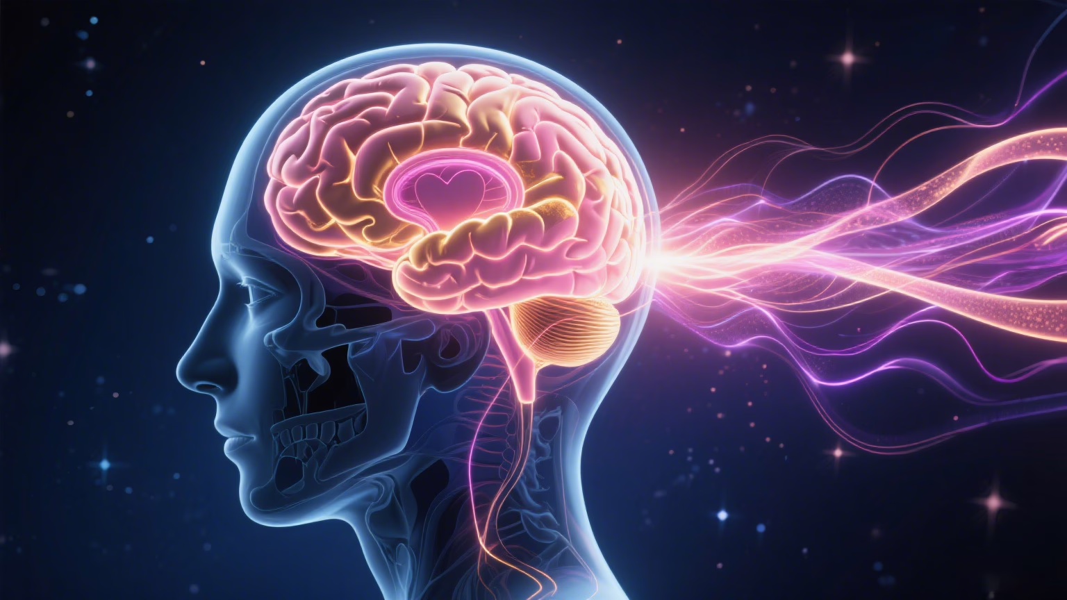 Brain scan showing neural activity during sexual arousal and anticipation