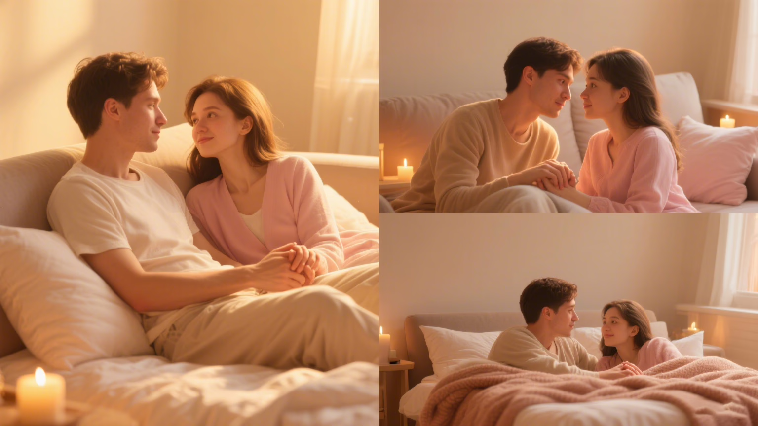 Couple creating emotional safety and trust for better intimate connection