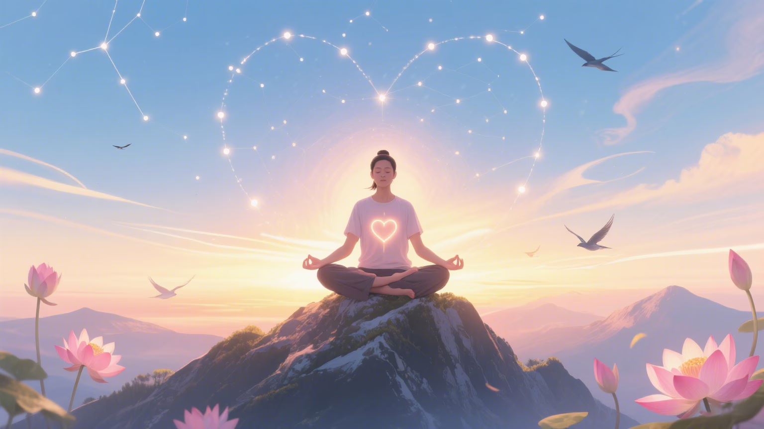 Person meditating representing self-awareness in love and relationships