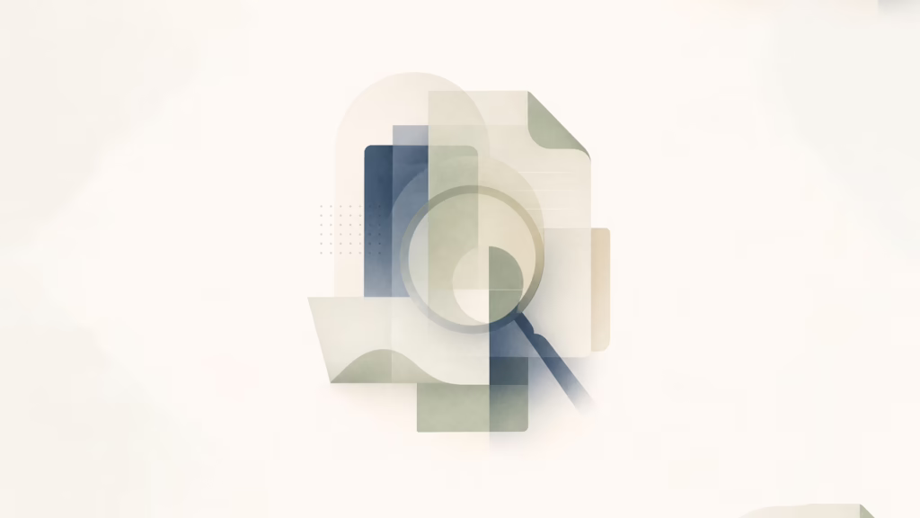Abstract illustration representing data sources and research methodology